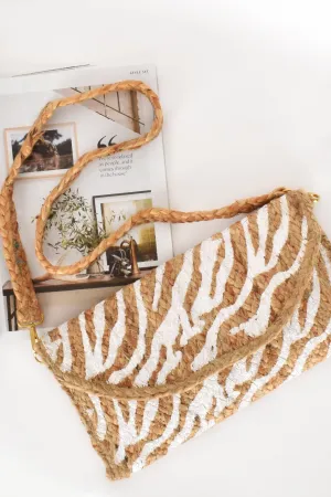 Jungle Print Clutch ~ White