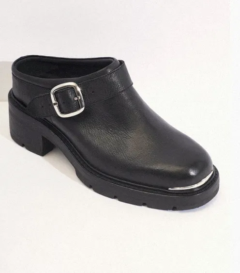 Kingston Slingback Mule Black