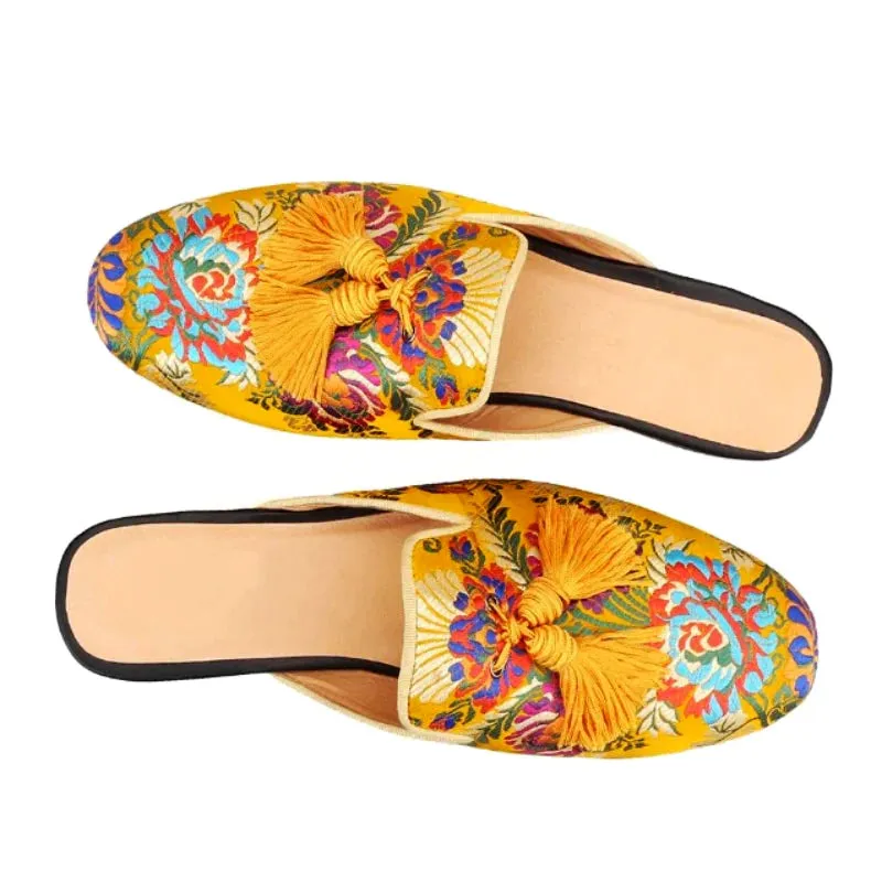 Larnaca Flamboyant Slip On Mules