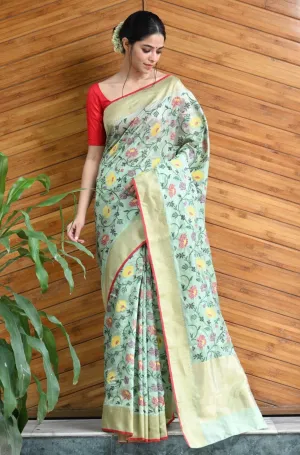 Latha Chanderi saree