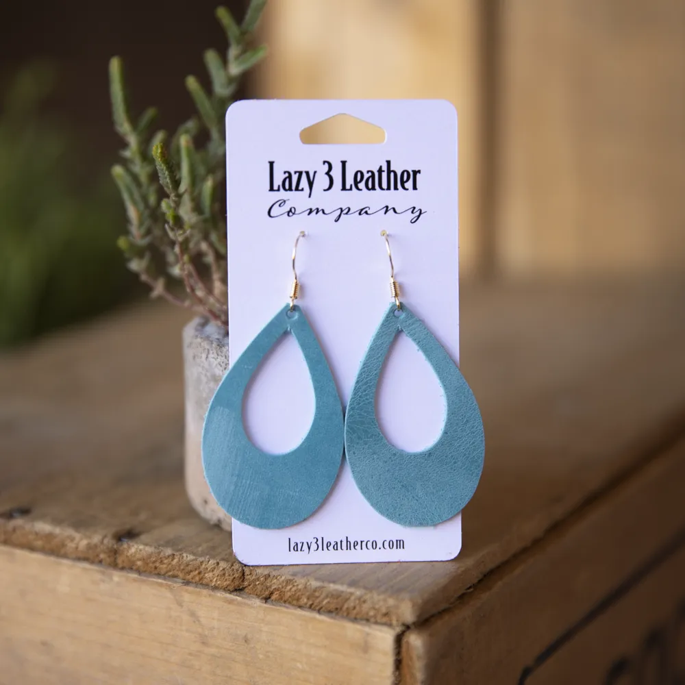 Leather Hoop Earring