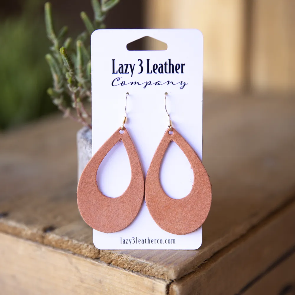 Leather Hoop Earring
