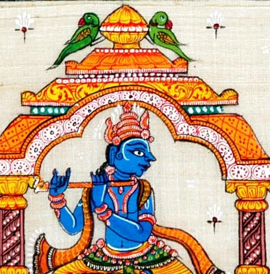 Lord Krishna Boating on River Yamuna
