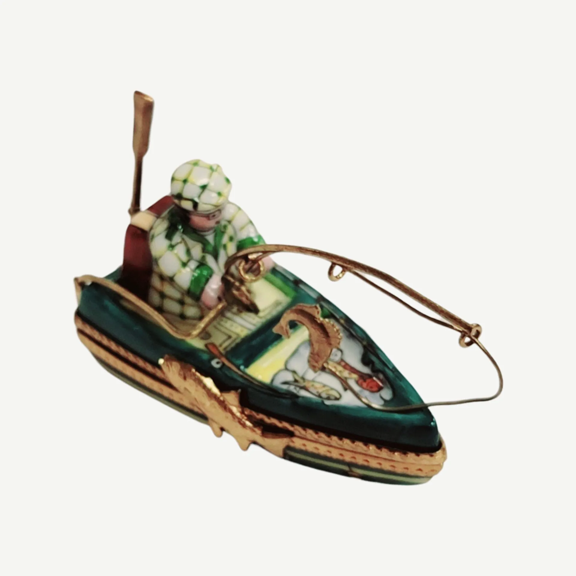 Man on Fishing Boat w Rod