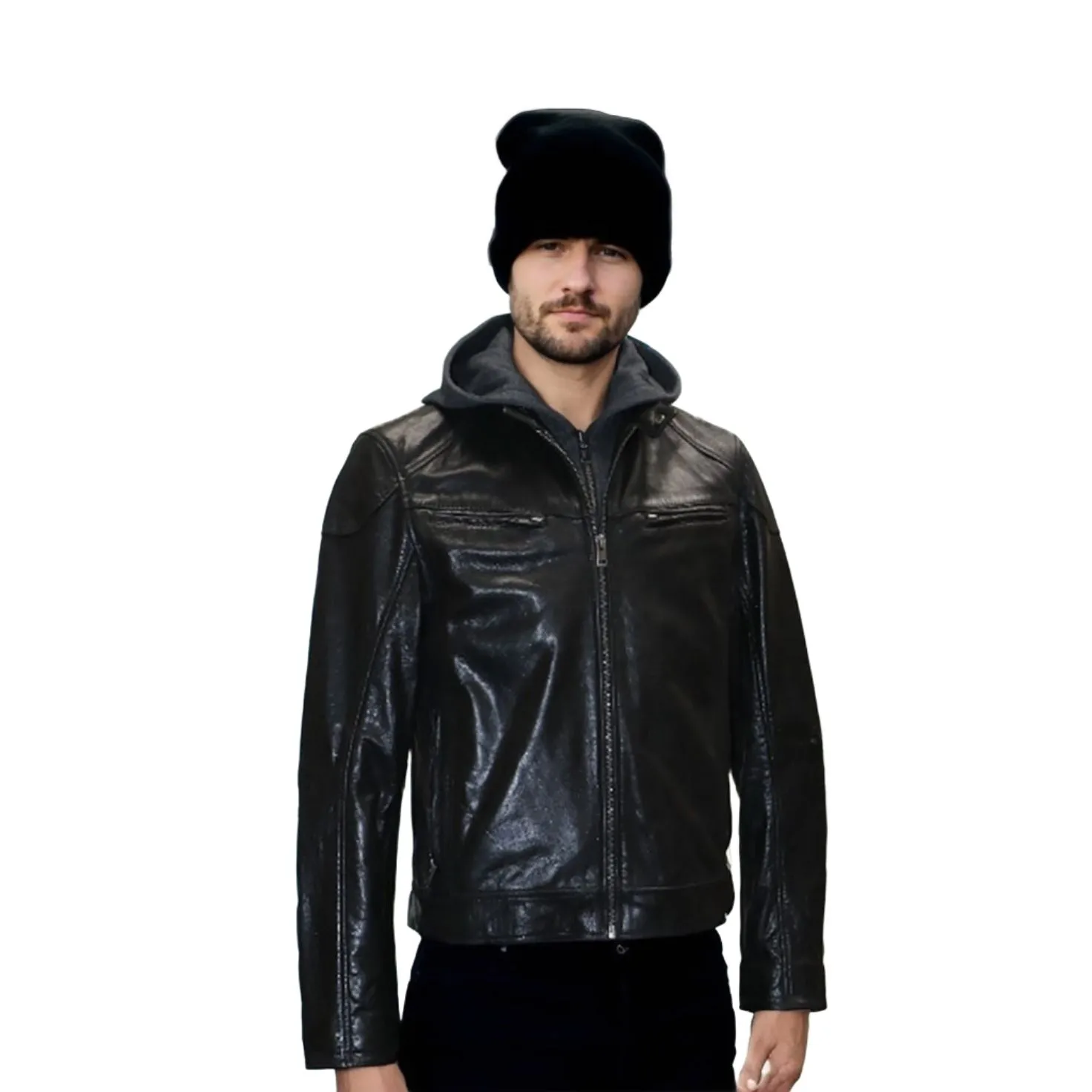 Mauritius Men's Biko Moto Leather Jacket