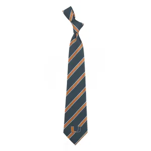 Miami Hurricanes Tie Woven Poly 1