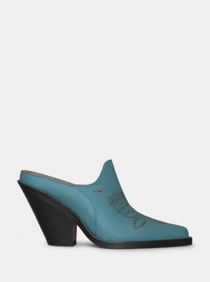 MONICA TURQUOISE SLIPPERS