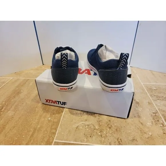 NEW 6.5 Men / 8.5 Women Xtratuf Sharkbyte AM Slip On Shoes, Blue w/‎ box