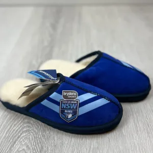 NRL NSW Blues State of Origin Merino Wool Slippers Size US W 7 / M 6 (New)