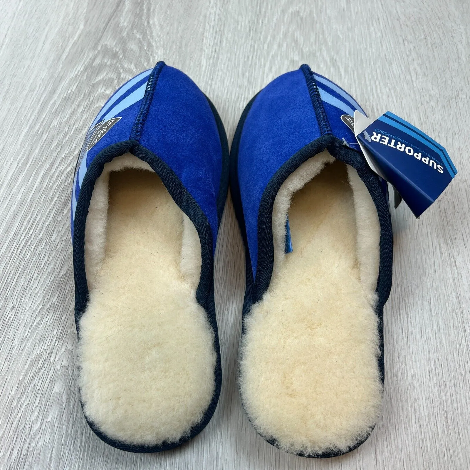 NRL NSW Blues State of Origin Merino Wool Slippers Size US W 7 / M 6 (New)
