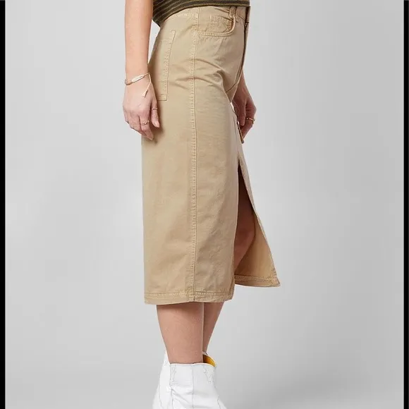 NWT Free People Scout utility midi Skirt