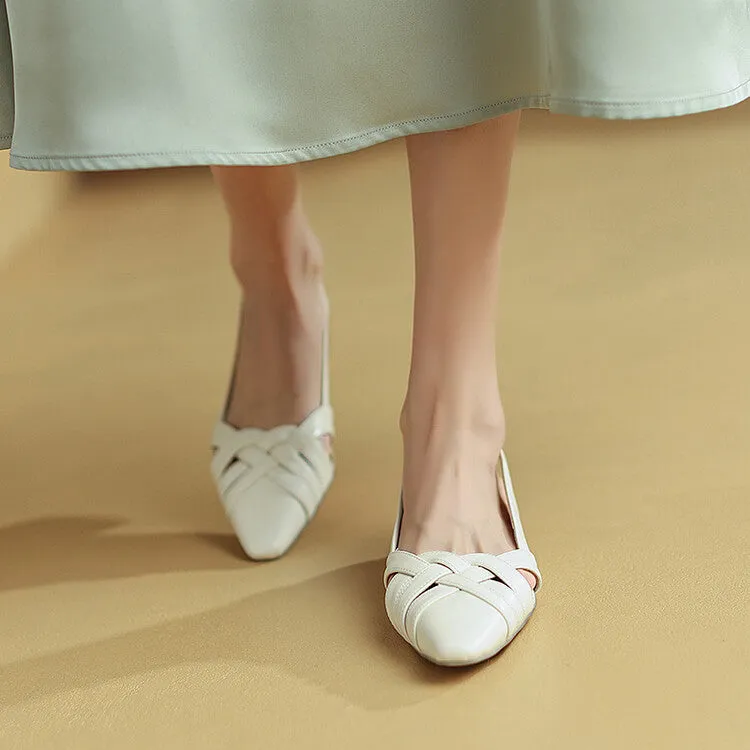 Off-White Beige Purple Woven Slingback Sandals #001170