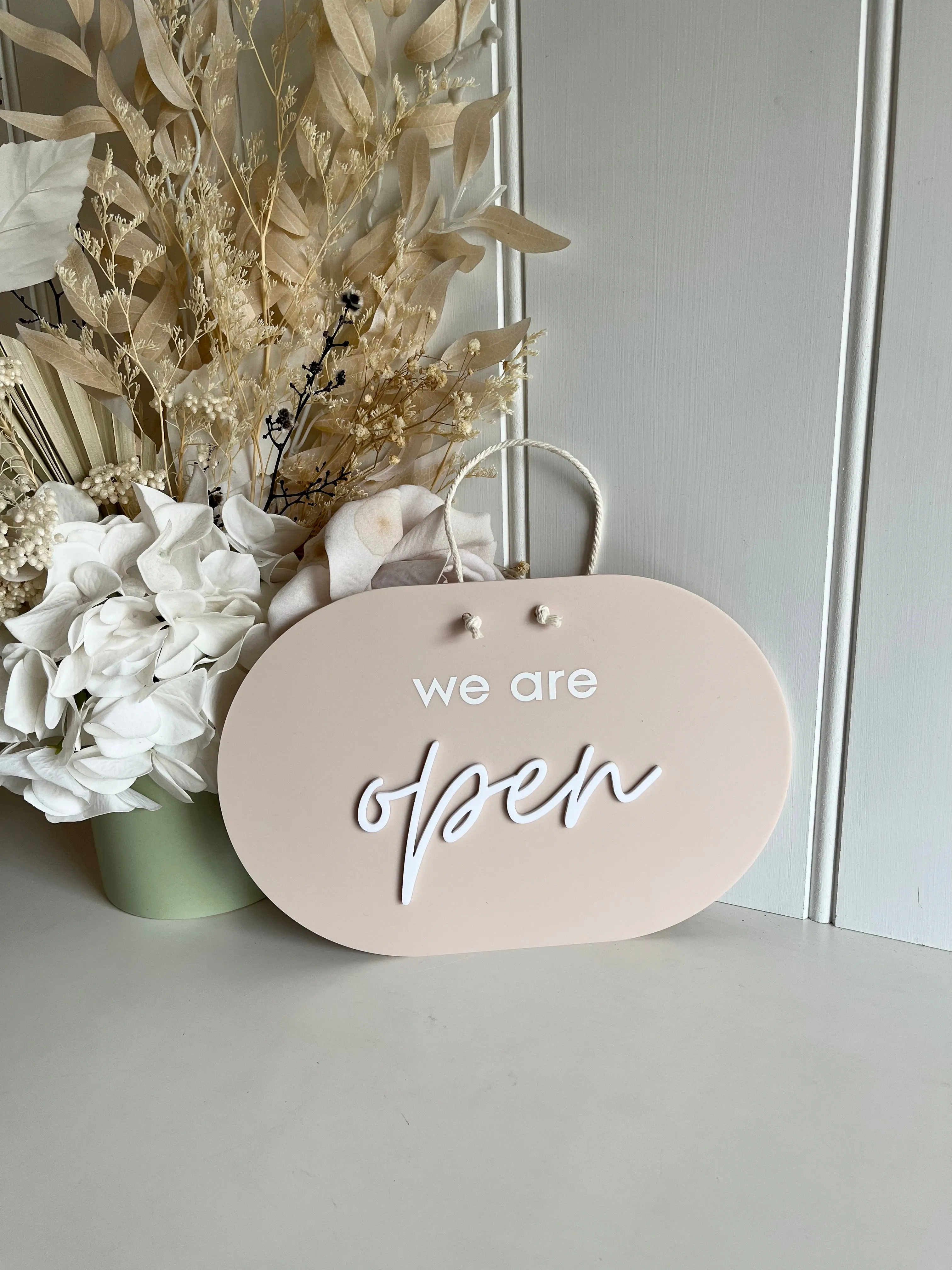 Oval Open/Closed Sign - Double Sided 2