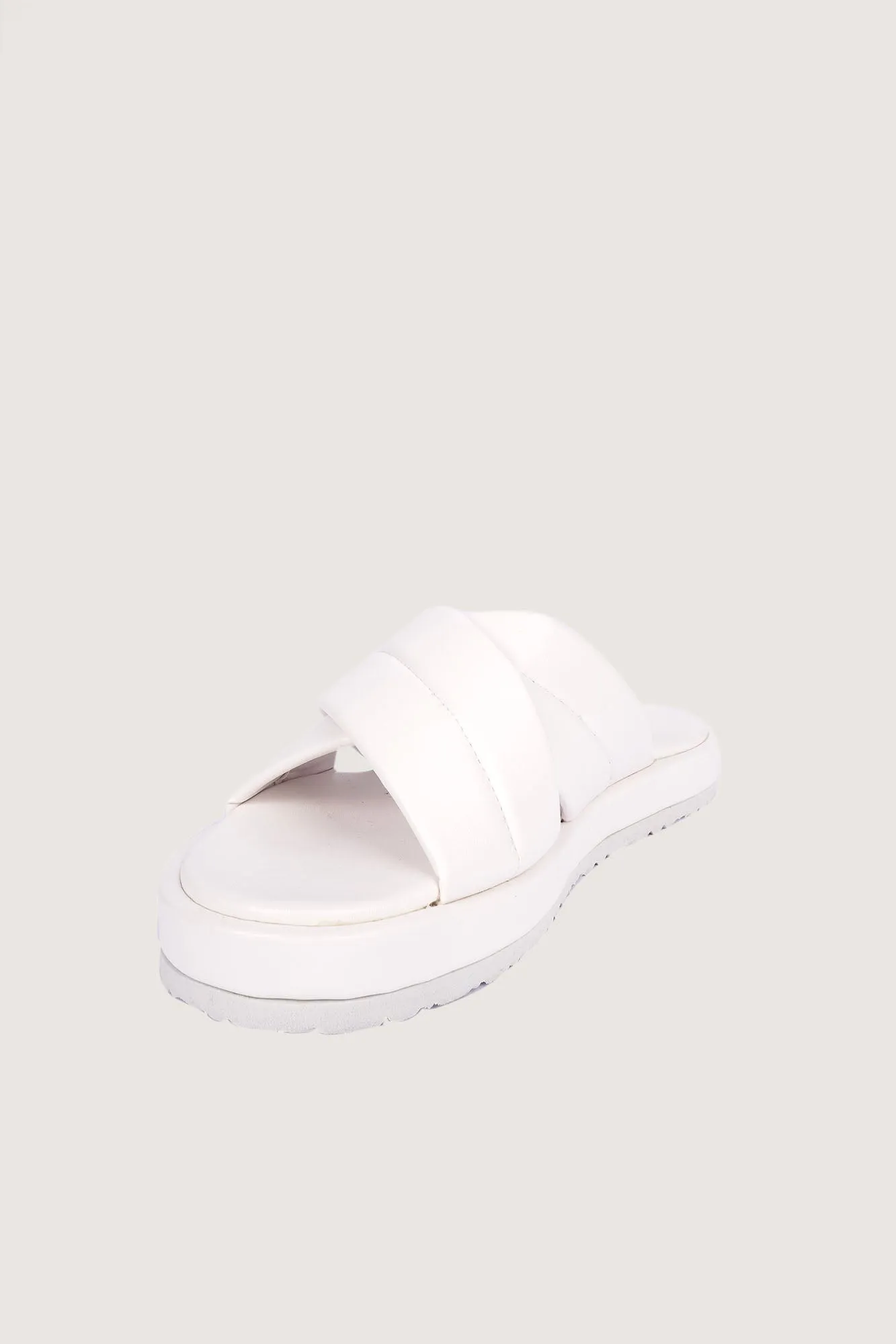 Padded Strap Criss Cross Sliders