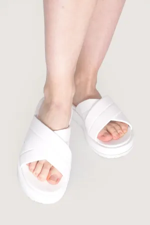 Padded Strap Criss Cross Sliders