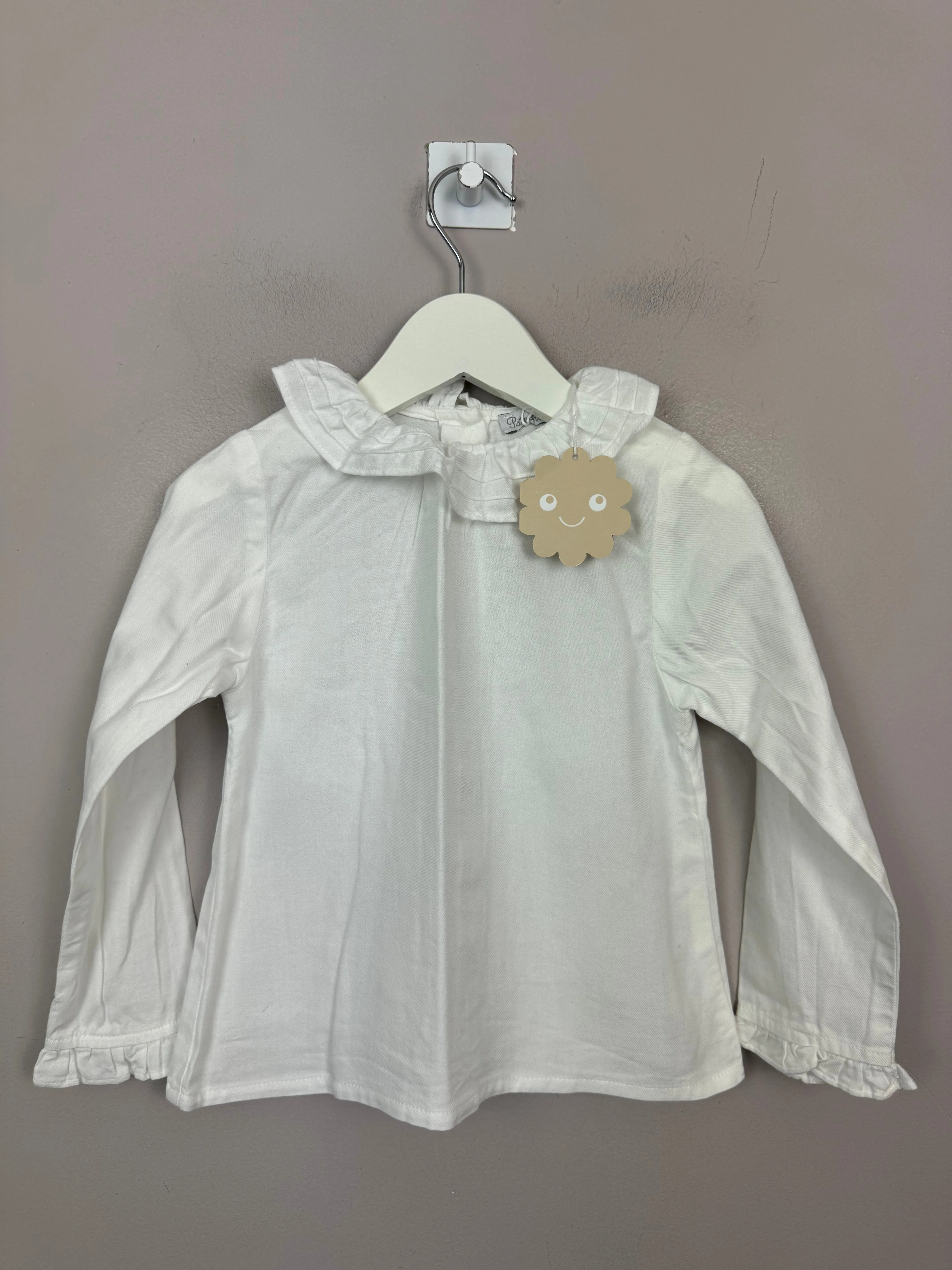 Patachou ruffle collar woven blouse 3y bnwt