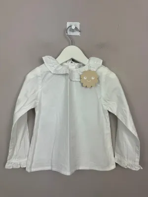 Patachou ruffle collar woven blouse 3y bnwt
