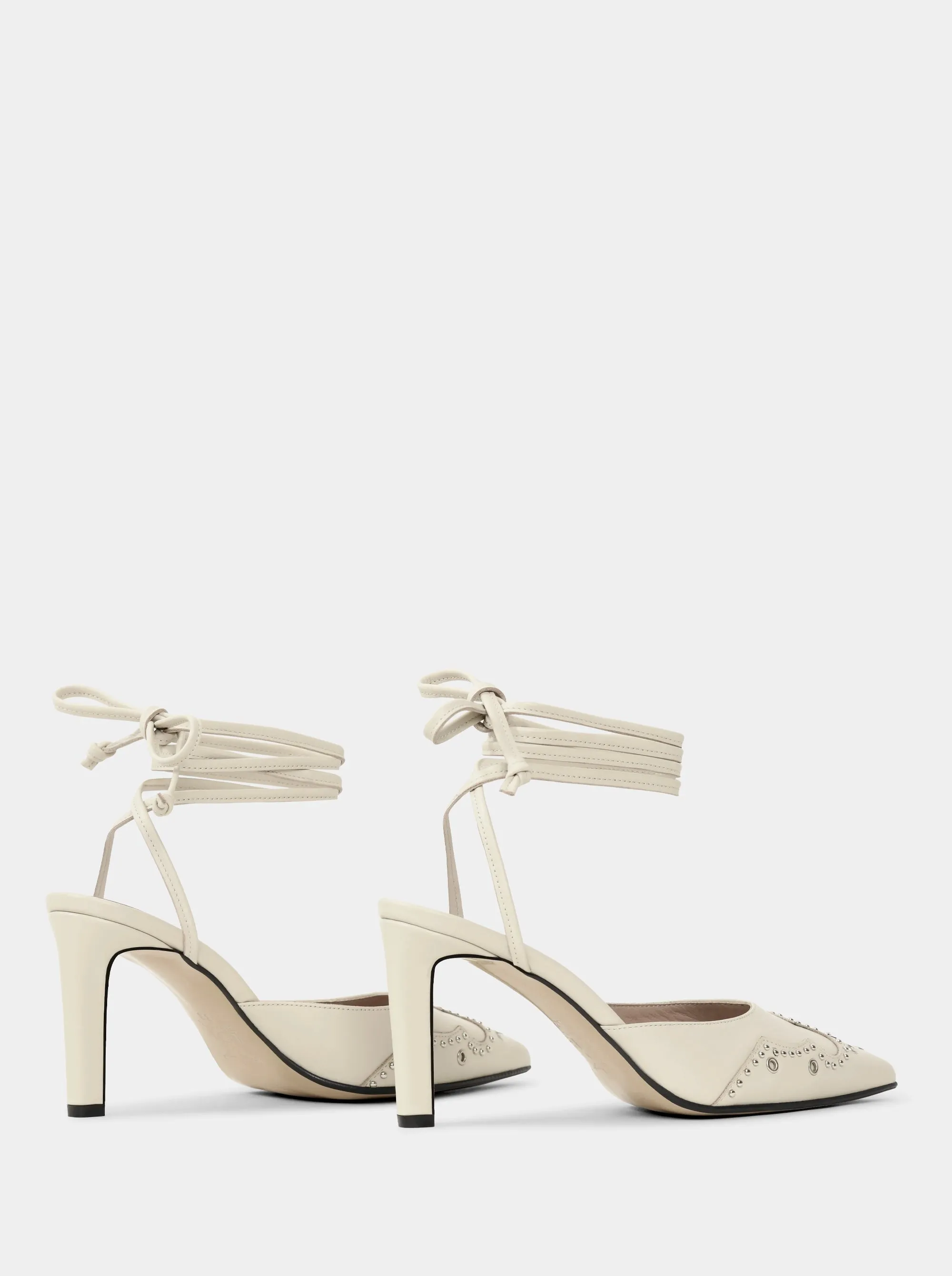 PERLA BEIGE LEATHER SLIPPERS