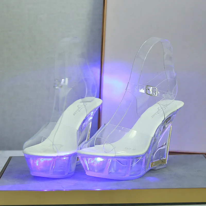 Pole Dance Crystal Bottom Women's Large Size Shoes