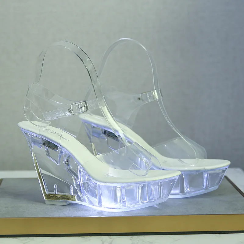 Pole Dance Crystal Bottom Women's Large Size Shoes
