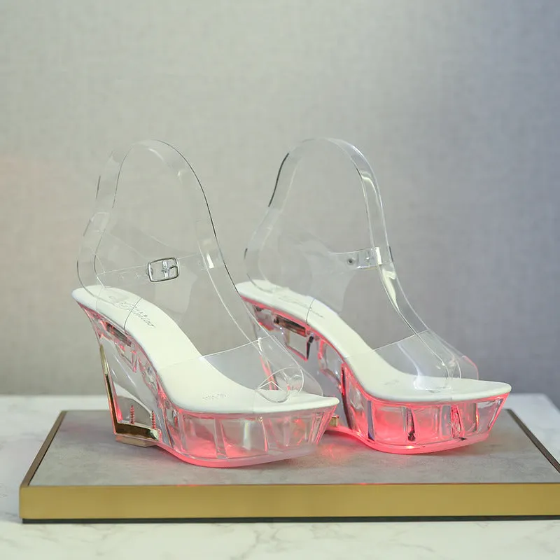 Pole Dance Crystal Bottom Women's Large Size Shoes