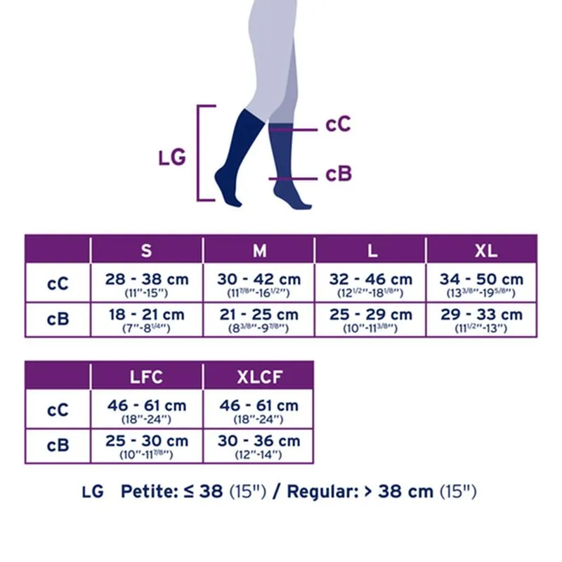 PR/1  JOBST MEDICAL LEG WEAR, UNISEX, KNEE HIGH, 20-30MMHG, LG, BEIGE, OPEN TOE