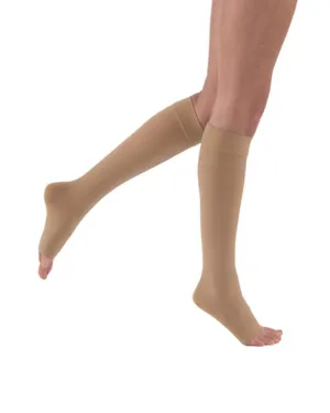 PR/1  JOBST MEDICAL LEG WEAR, UNISEX, KNEE HIGH, 20-30MMHG, LG, BEIGE, OPEN TOE