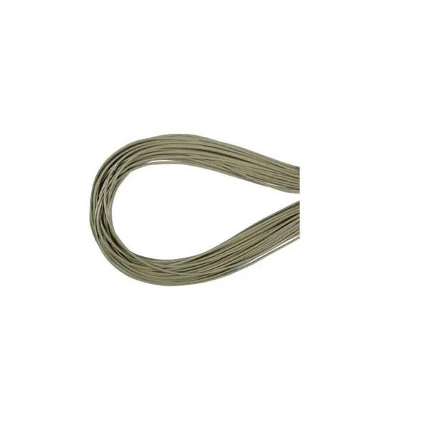 Premium Greek Round Natural Leather Cord - Grey [EOL]