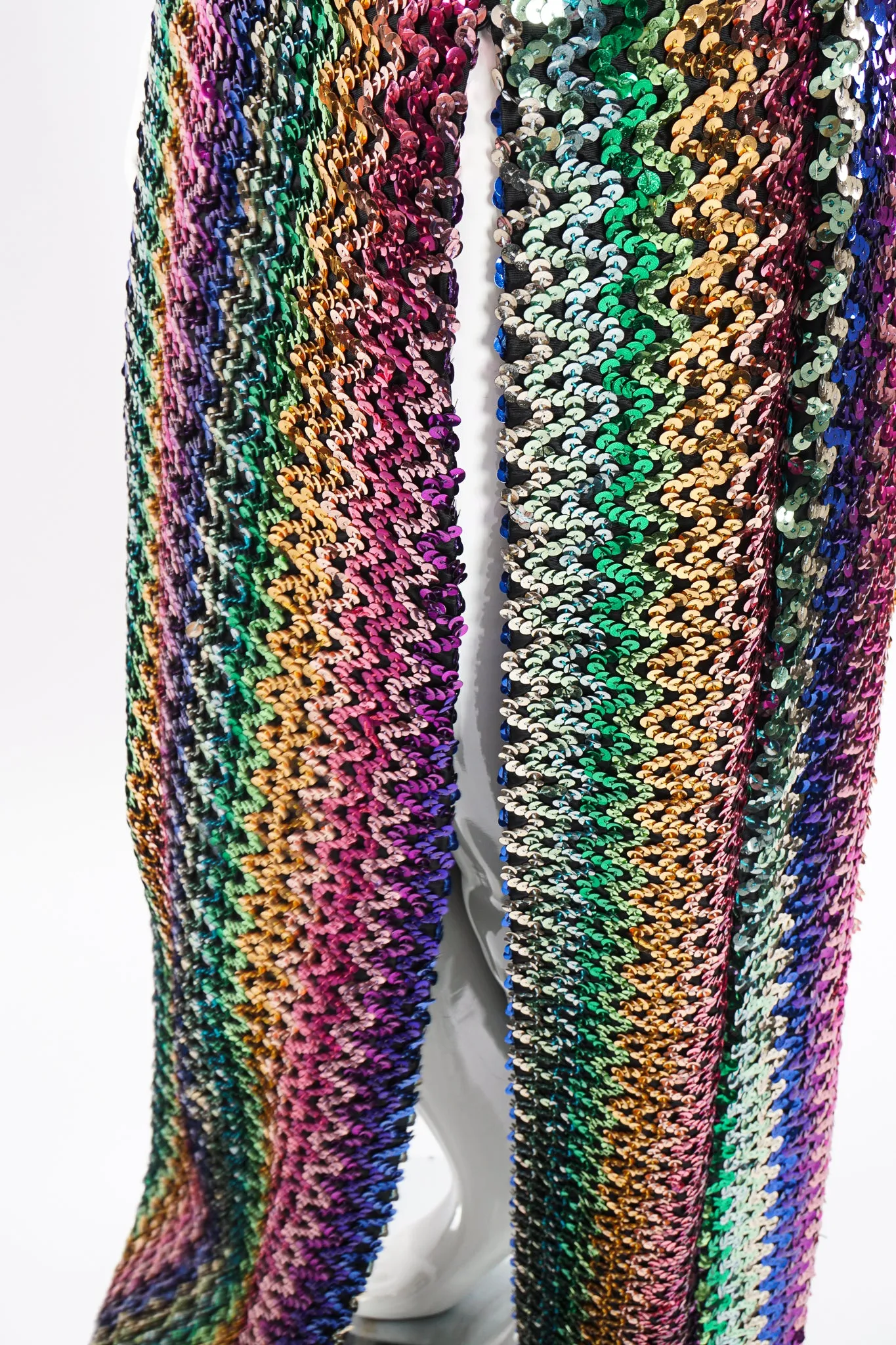 Rainbow Sequin Sheath Gown