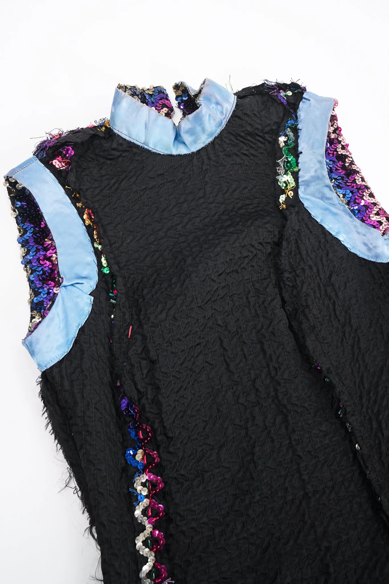 Rainbow Sequin Sheath Gown