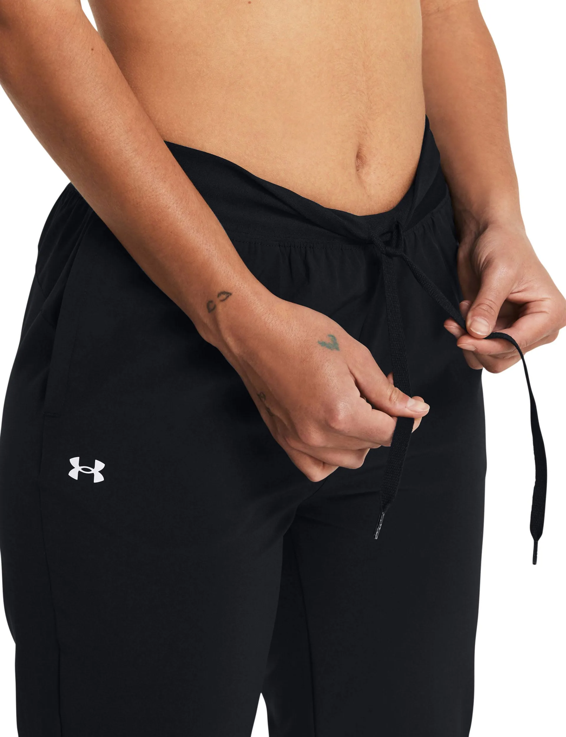 Rival High-Rise Woven Pants - Black/White