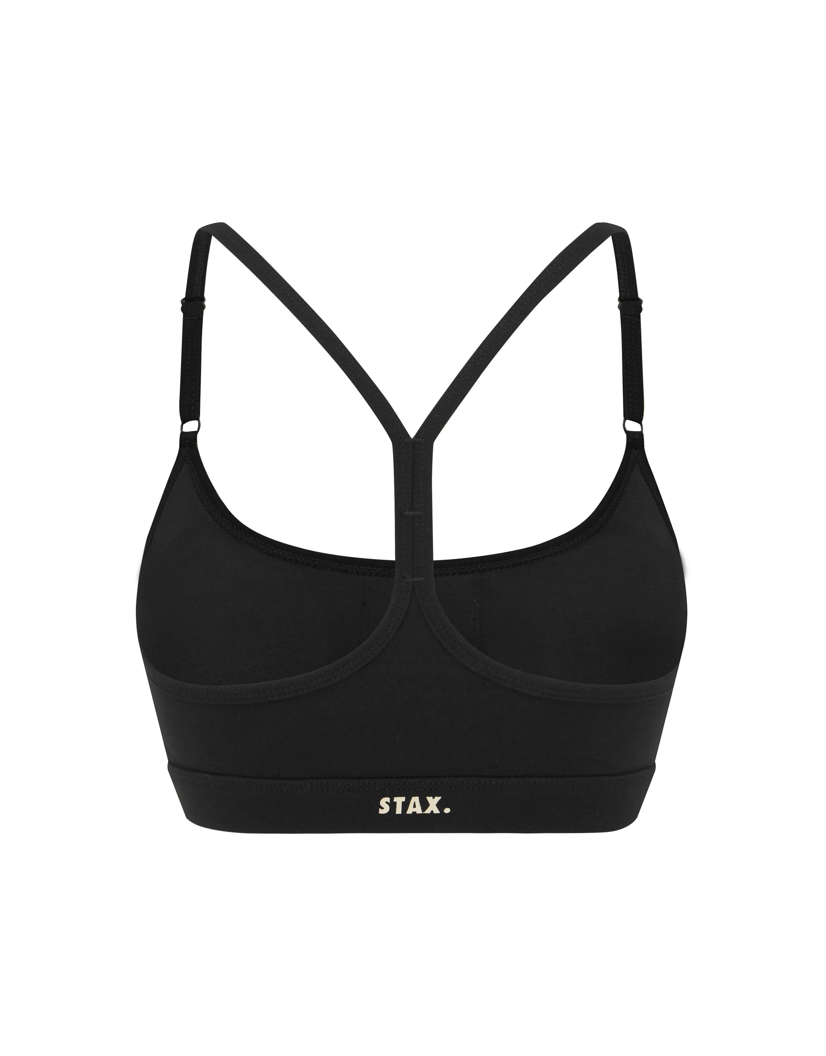 Run Club 2 Cotton Strappy Crop - Black