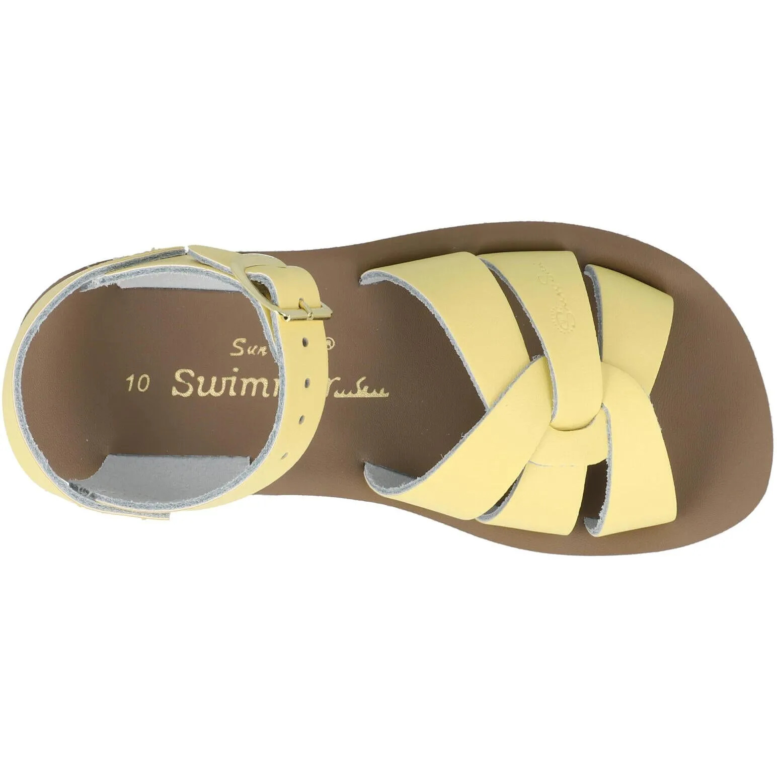 Salt-Water Sun-San Swimmer Butter Yellow Sandals for Children