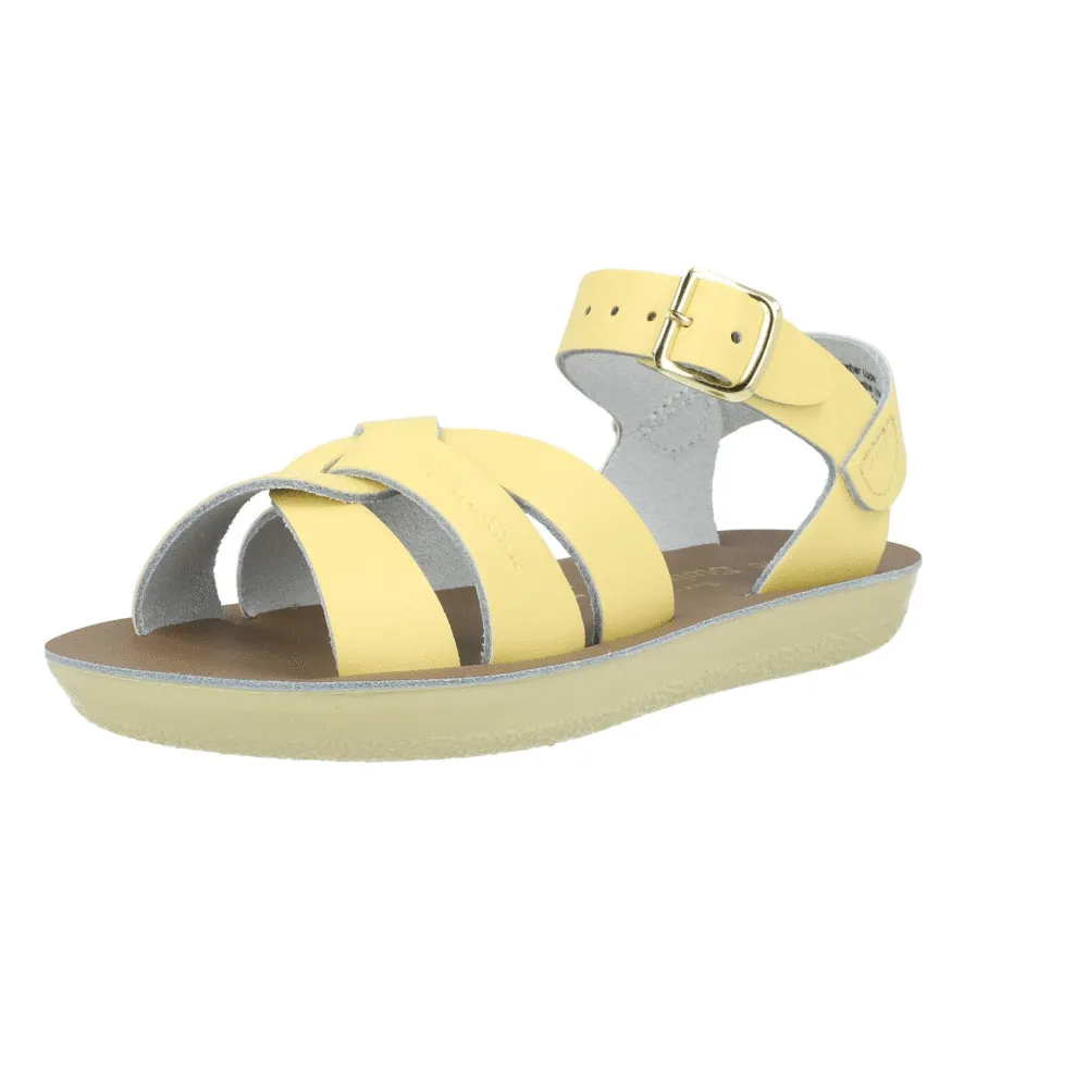 Salt-Water Sun-San Swimmer Butter Yellow Sandals for Children