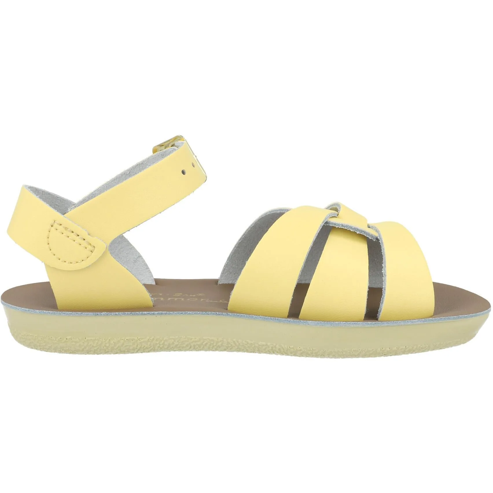 Salt-Water Sun-San Swimmer Butter Yellow Sandals for Children
