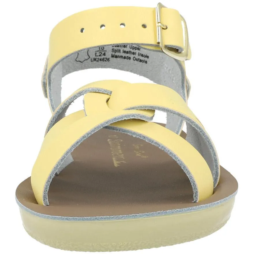 Salt-Water Sun-San Swimmer Butter Yellow Sandals for Children