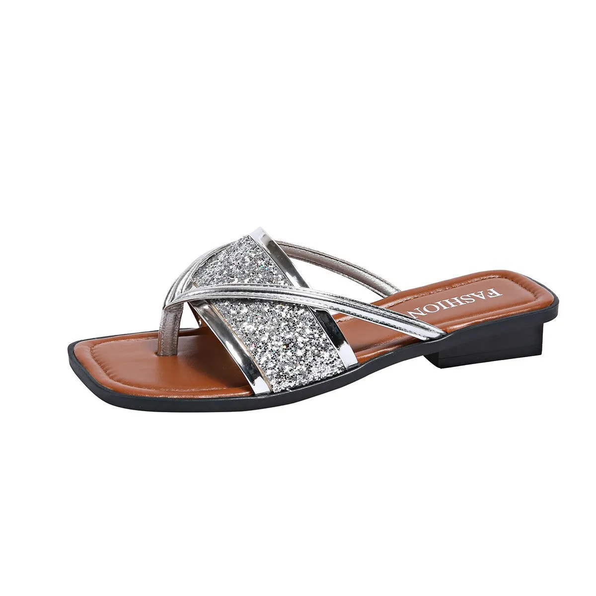 Sandals Fashion Plus Size Woven Clip Toe Fashion Shoes