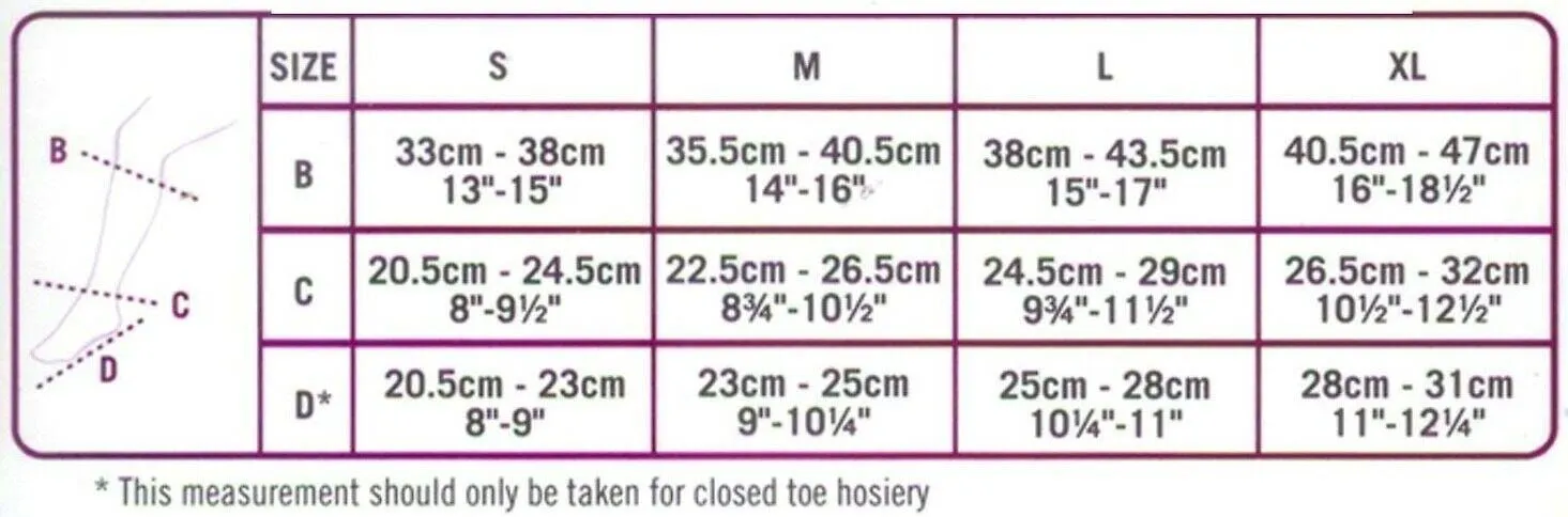 Scholl Softgrip Stockings with Ultima Class 1 Below Knee Open Toe Natural Large