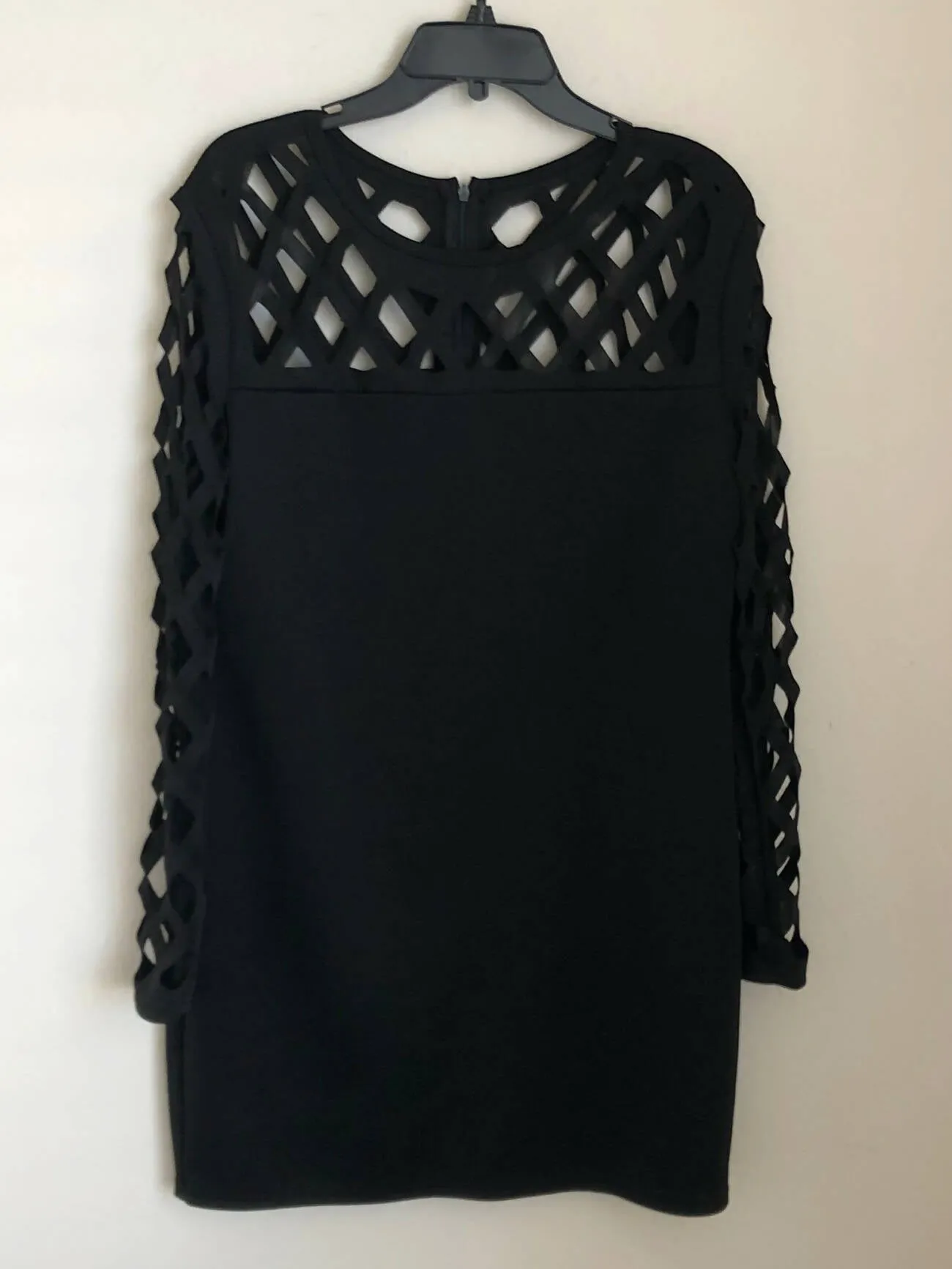 See through strappy long sleeve