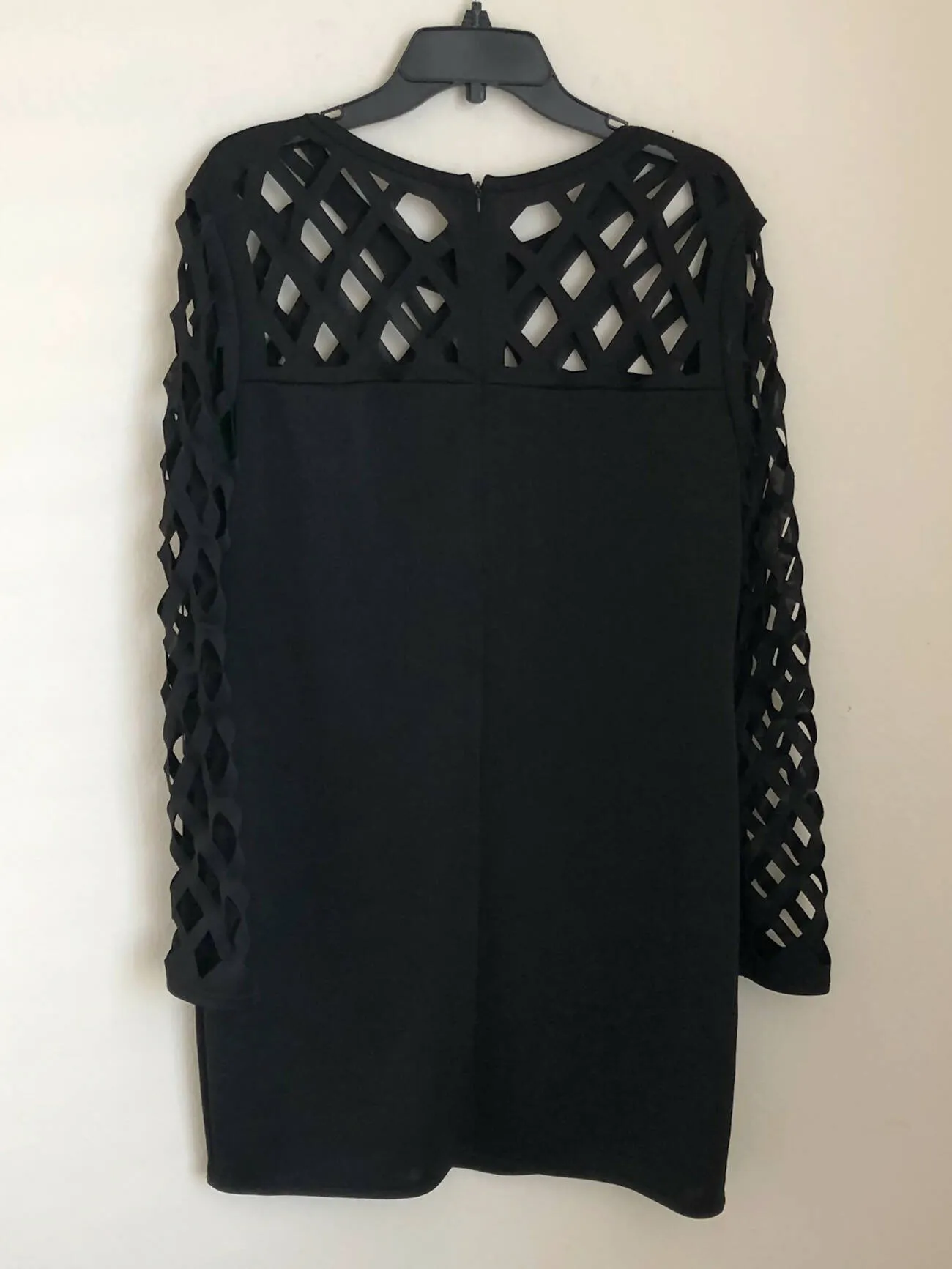 See through strappy long sleeve