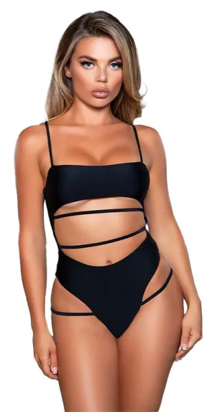 Sexy Brianna Cut Out Strappy High Leg Swimsuit