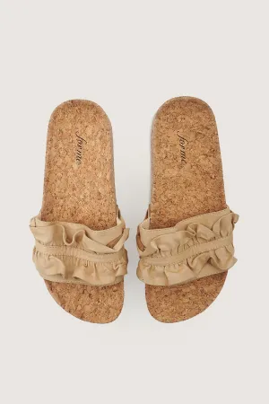 Shirred Band Cork sliders