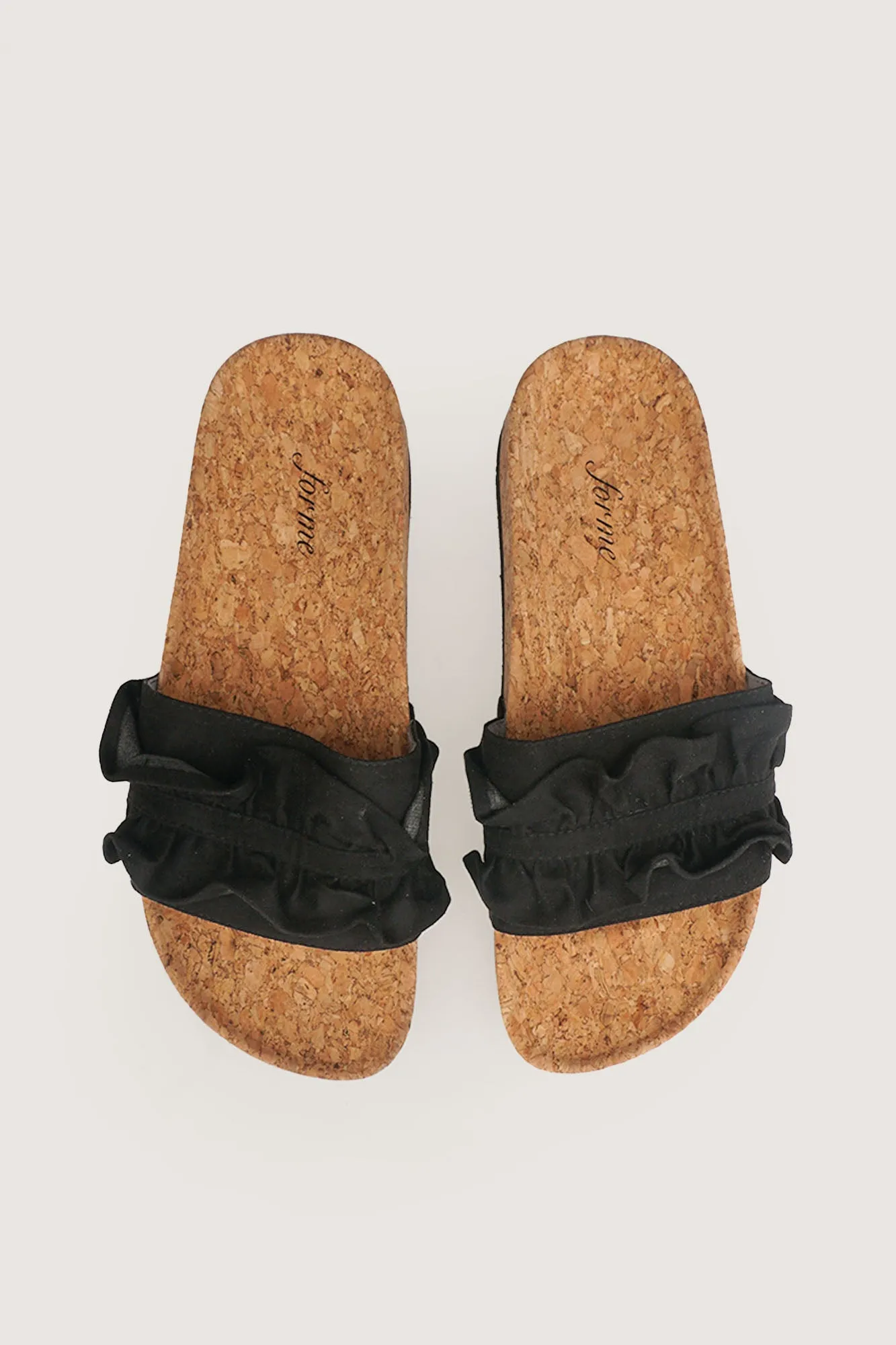 Shirred Band Cork sliders