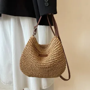 Shoulder Bag – Woven Straw Style – Casual Boho Look