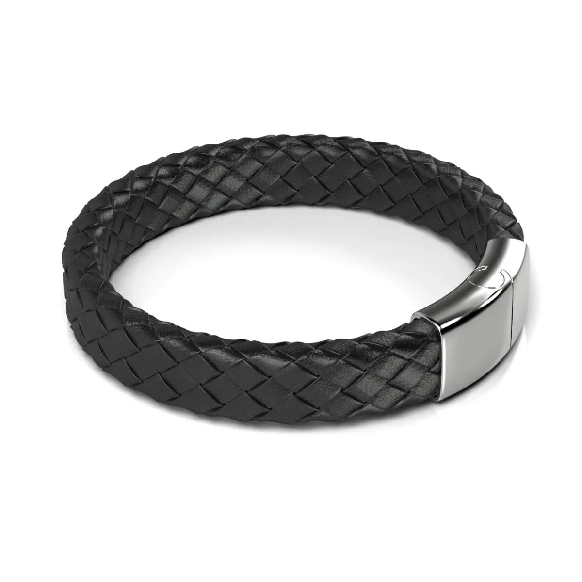 Silver | Infinity Braid | Leather Bracelet