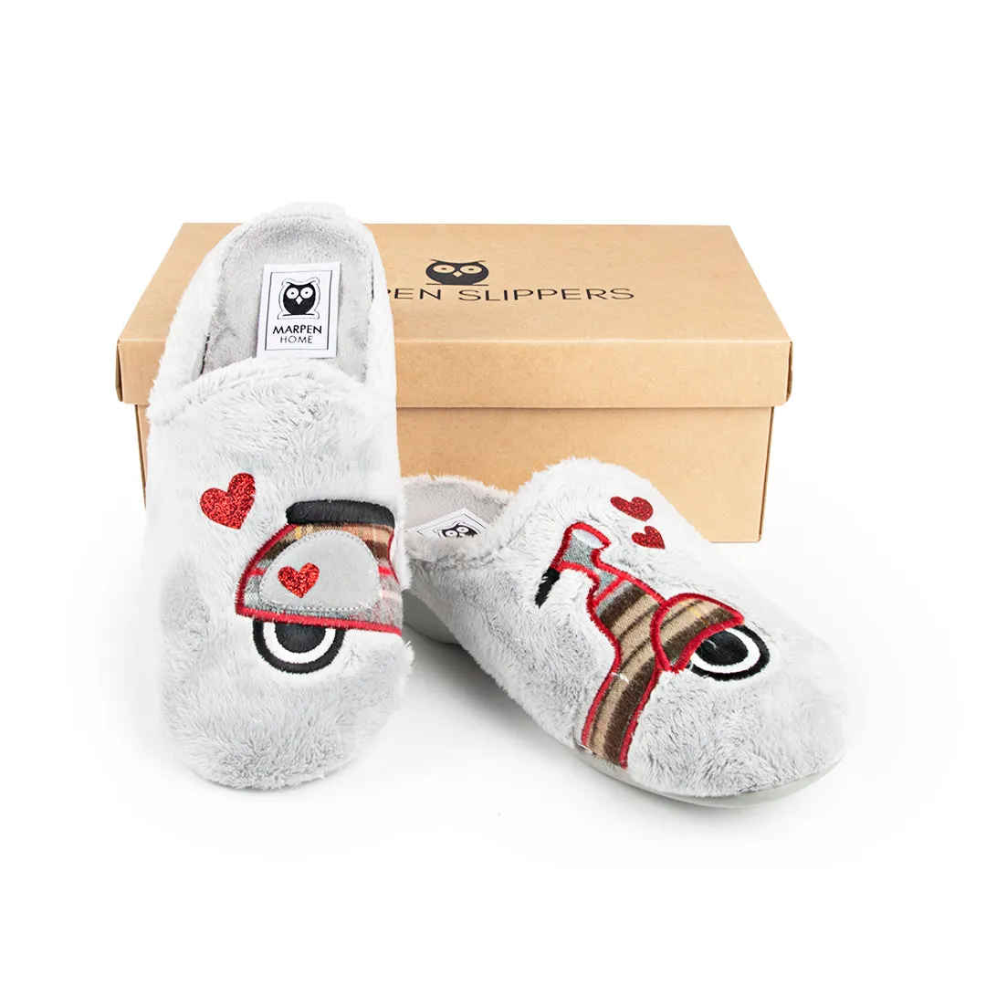 Slippers Love Vespa Gris