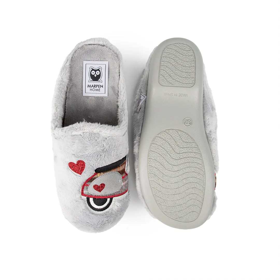 Slippers Love Vespa Gris