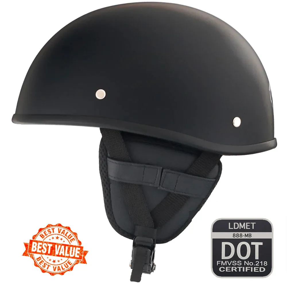 Smallest & Lightest DOT Beanie Helmet - Matte Black