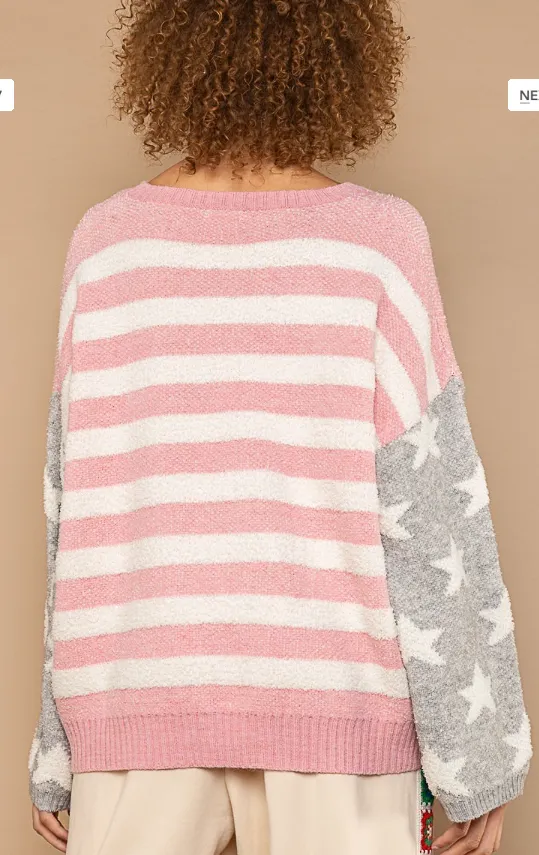 Soft Fleece Light Colored Americana Sweater
