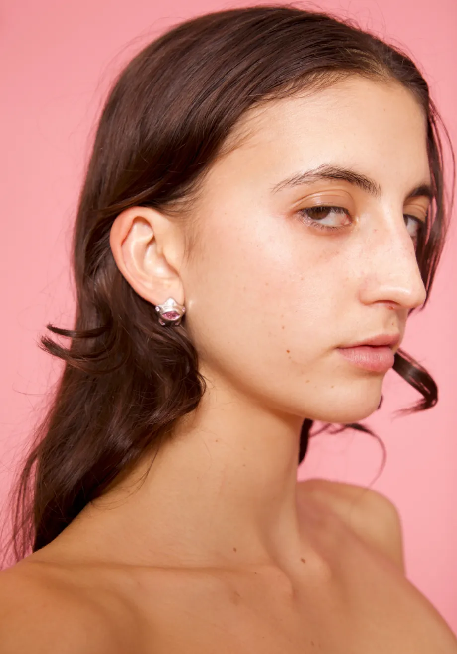 SOFT PINK STARLET EARRINGS